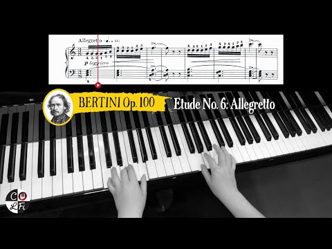 BERTINI Op. 100 Etude No. 6: Allegretto | Piano Sheet Music