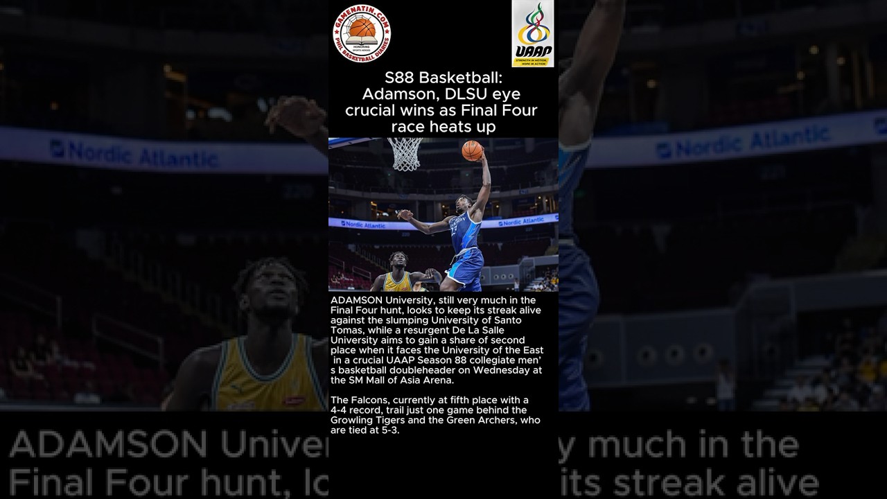 UAAP Men's Basketball: Adamson takes on UST, DLSU clashes with UE on October 29