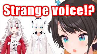 Fubuki Finds A Strange Voice During Subaru And Ayame Collab【Hololive】