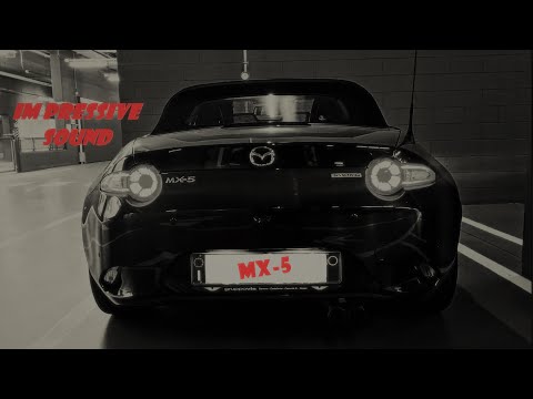 Mazda MX5 2.0 184hp sound parking garage stock exhaust