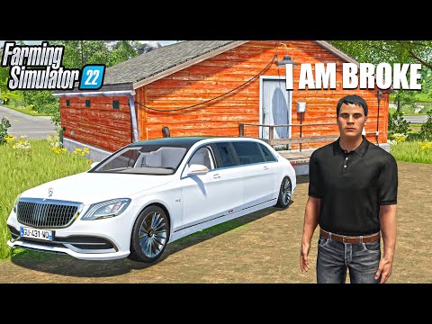 STARTING WITH $0 AND A LIMO | CAN WE MAKE MILLIONS? (FS22 CHALLENGE) FARMING SIMULATOR 22