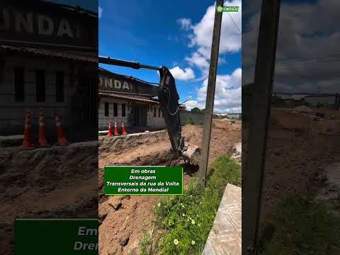 De agora, mais uma etapa da drenagem nas transversais da Rua da Volta, no entorno da Mondial