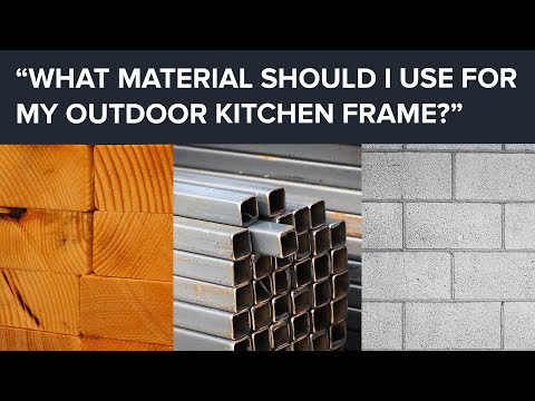 Outdoor Kitchen Frame Wood vs Metal vs Concrete Block | Which is Best?