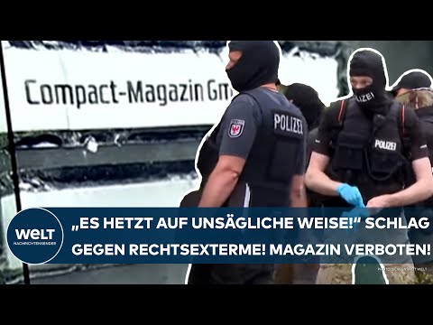 COMPACT: "Es hetzt auf unsägliche Weise!" Schlag gegen Rechtsextreme! Nancy Faser verbietet Magazin!