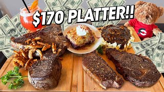 Austin's 7lb Steak Challenge w/ Filet Mignon, Porterhouse, and Meatloaf!!