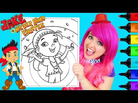 Coloring Izzy Jake And The Neverland Pirates Coloring Page Prismacolor Markers | KiMMi THE CLOWN Video