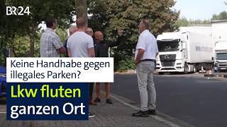 Parkplatzmangel an Raststätten: Lkw-Schwemme belastet ganzen Ort | Abe