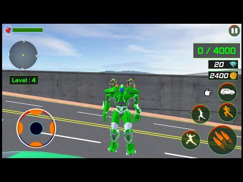 Helicopter Robot Car Game - Android Gameplay #2