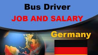 Bus driver Salary in Germany - Jobs and Wages in Germany