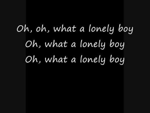 Lonely Boy -Andrew Gold - Lyrics on Screen