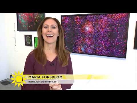 Forskning blir konst – "Hur ser egentligen ett virus ut? Jo, så här!" - Nyhetsmorgon (TV4)