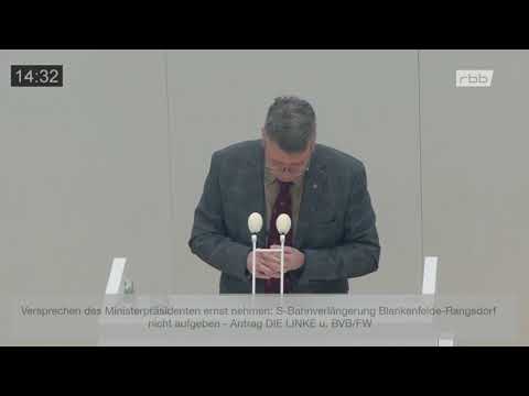 Matthias Stefke zum Antrag von BVB/FW und Linke S-Bahnverlängerung Blankenfelde-Rangsdorf – 23.02.23