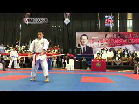 AKF 2016 Junior Kata Male FINAL YAMANAKA NOZOMI (JPN) ③-②OOI SAN HONG (MAS)