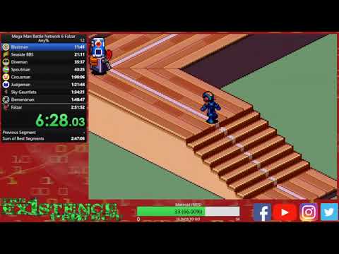 Mega Man Battle Network 6 Cybeast Falzar Any% Speedrun in 2:38:59