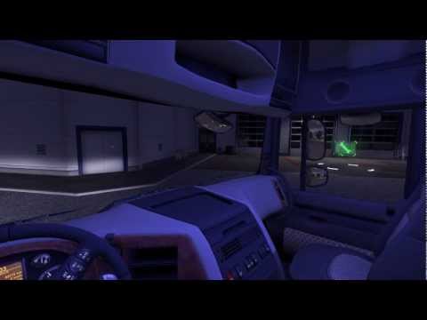 DAF XF Interior Light Blue ETS 2 Mod