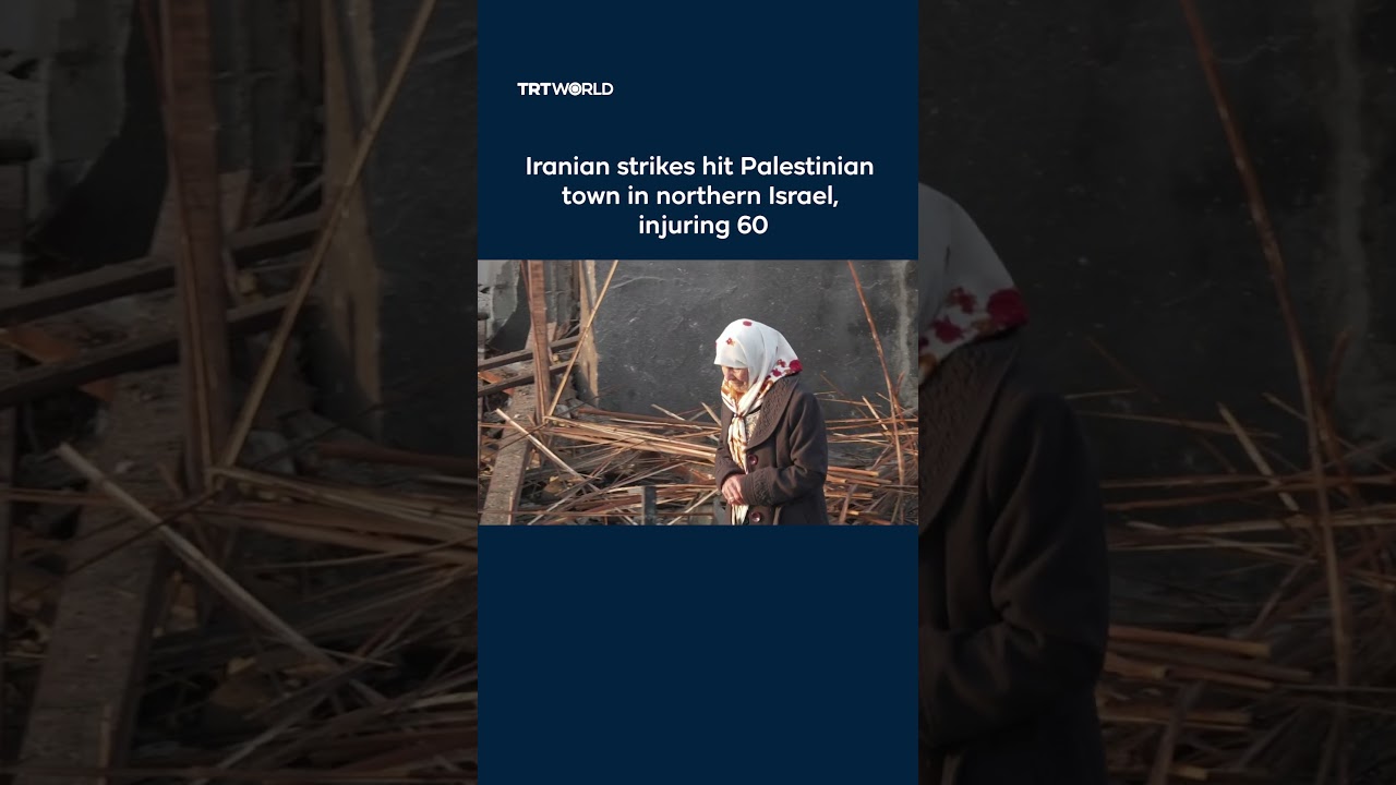 Video | Iranian strikes hit Palestinian town in northern Israel, injuring 60