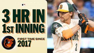 FULL INNING: First time Orioles hit 3 home runs in the 1st inning since 2017! ???? | MLB Highlights