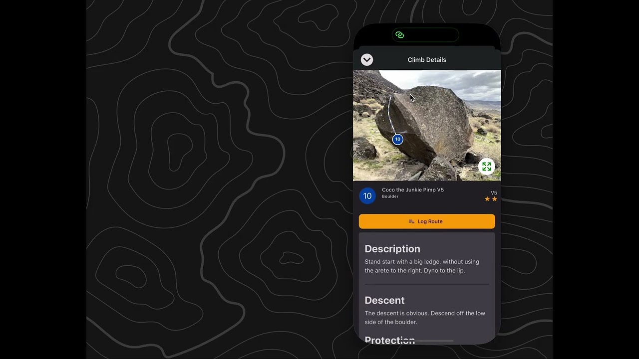 Climbing Guidebook App