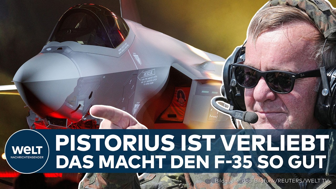 BUNDESWEHR: Verteidigungsminister Pistorius ist verliebt! – Das macht den F-35 Jet so gut