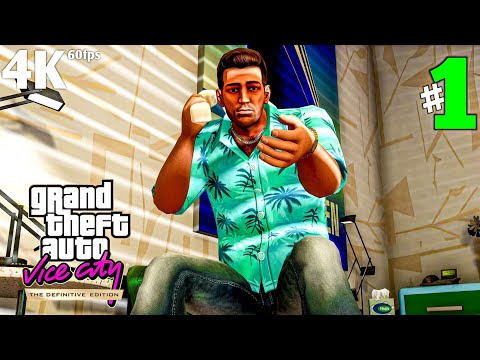 "GTA Vice City The Definitive Edition" FULL GAME Walkthrough Gameplay#1 (PC 4K HDR 60FPS GRAPHICS)