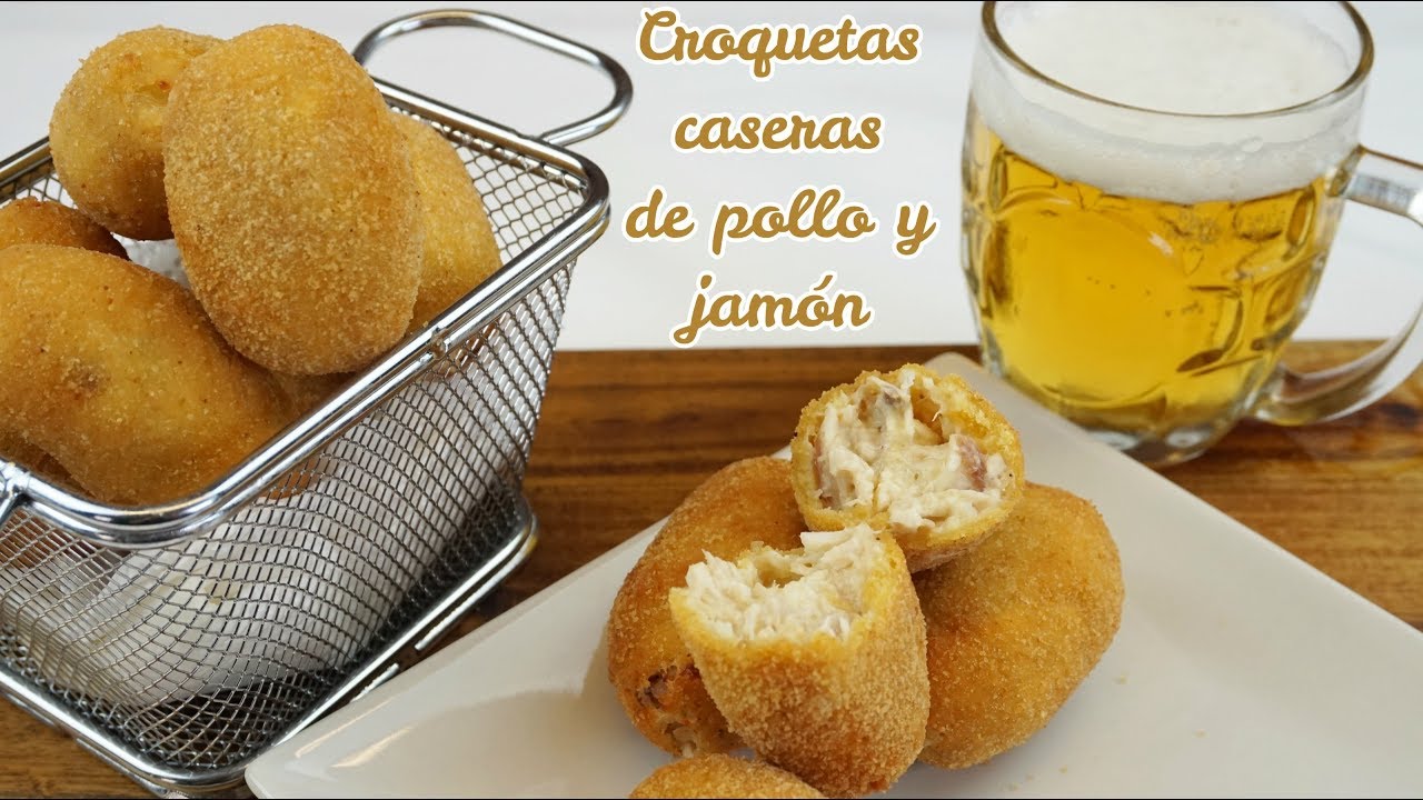 Como hacer croquetas de pollo y jamon- como las de la abuela-