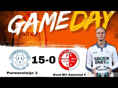 Purmersteijn 3 - SV Rood-Wit Zaanstad 5 | Competitiewedstrijd
