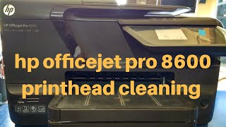 hp officejet pro 8600 printhead cleaning
