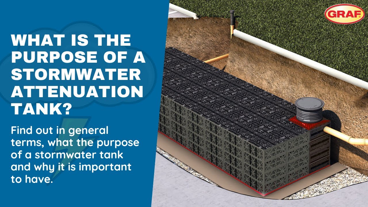 What is the purpose of a stormwater attenuation tank?