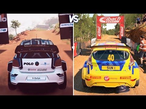 V-Rally 4 vs DiRT 4 - Gameplay Comparison HD