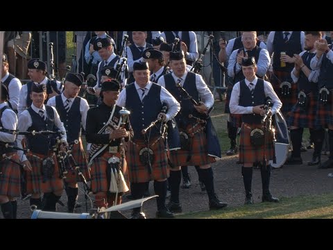 Top drumming prize & a dazzling medley from Simon Fraser Pipe Band at The World Championships 2022