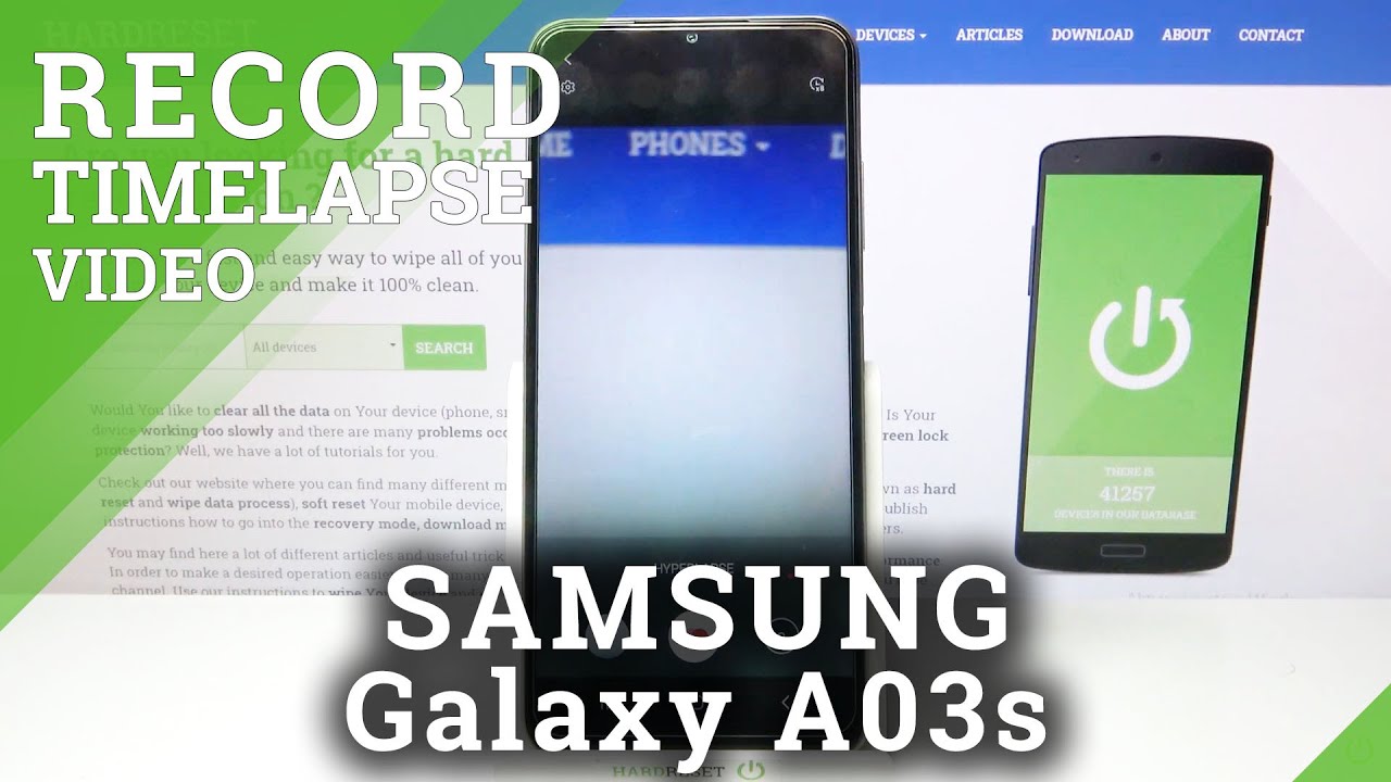 How to Record Timelapse Video in SAMSUNG Galaxy A03s – Change Camera Mode