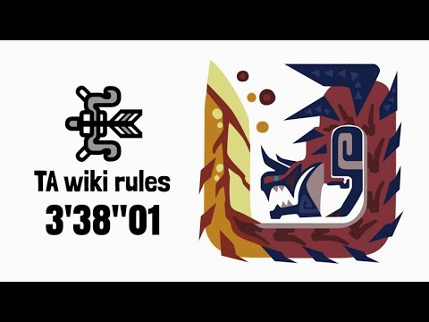 MHW:I ディノバルド 弓TA wiki rules 3'38'01/Glavenus Bow TA wiki rules + Clutch claw
