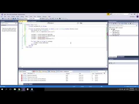 The Split Method in Visual Basic and how it relates to ReadLine and Files (12.2 VB Tournament)