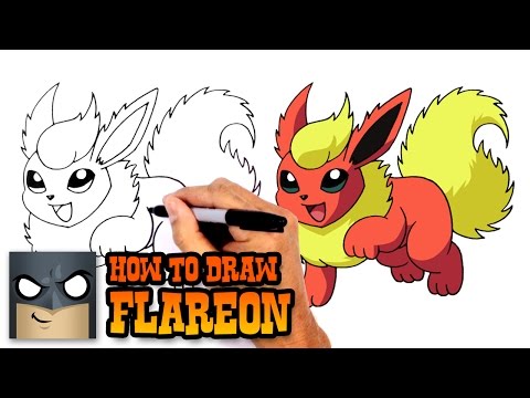 How to Draw Flareon | Pokemon - YouTube