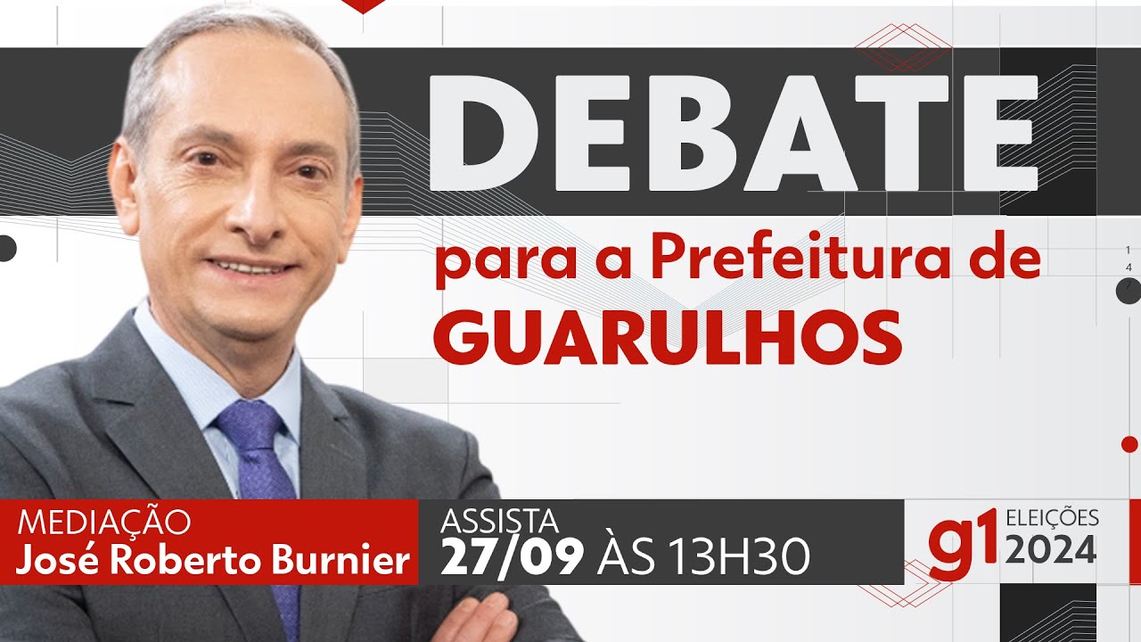 Debate para prefeito de Guarulhos - ASSISTA AO VIVO - DIA 27/09