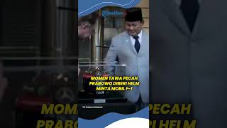 Prabowo Buat PM Malaysia Tertawa, Diberi Kenang-kenangan Helm Malah Minta Mobil Balap F1