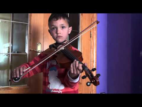 CANTATA CAMPESINA - MARCHA - JOHANN SEBASTIAN BACH 1685-1750 ♫ CHILD NIÑO VIOLINISTA VIOLIN
