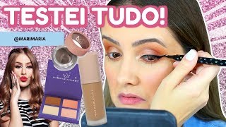 MAQUIAGEM completa com PRODUTOS da MARI MARIA