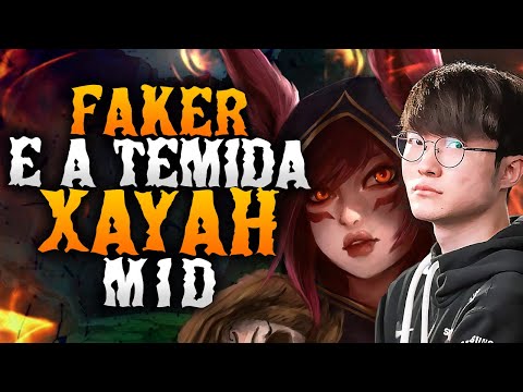 FAKER IMPRESSIONA CHALLENGER COREANOS COM SUA XAYAH MID!