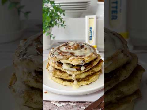Cinnamon Swirl Pancakes Recipe #pancakes #cinnamoroll