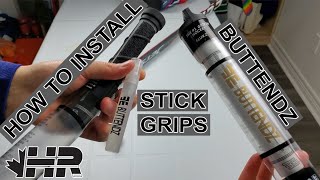 How to install Buttendz hockey stick grips