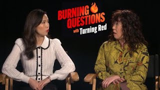 'Turning Red' Stars Rosalie Chiang & Sandra Oh Answer Burning Questions