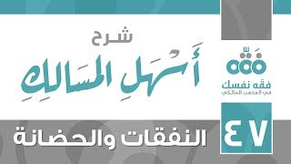 47 أسهل المسالك || باب النفقات والحضانة || نايف آل الشيخ مبارك image