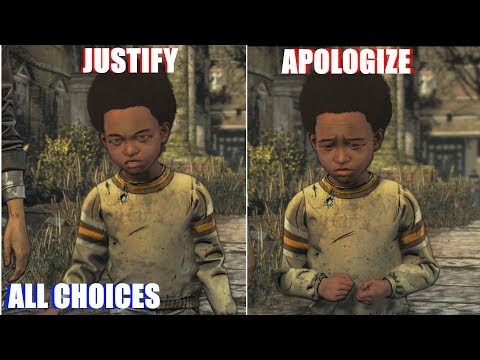 AJ Apologize vs Justify - The Walking Dead Final Season Episode 2