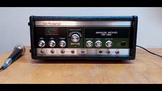 Video thumbnail for Roland RE-150 space echo chamber repair- pinch wheel tension, tape loading, testing, etc by Vintage Audio Nagoya