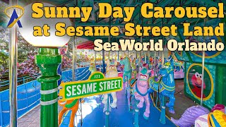 Sunny Day Carousel in Sesame Street Land at SeaWorld Orlando