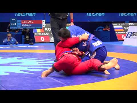 Round 2 Men's GP Gi - 100 kg: V. CUBLESAN (ROU) v. B. ABYZOV (KAZ)