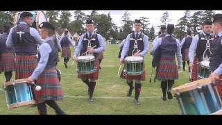 Field Marshal Montgomery Pipe Band in Forres at the 2017 European Championships