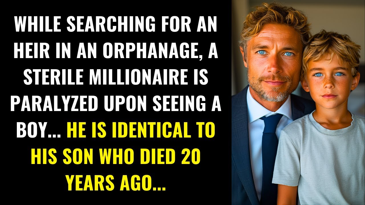 WHILE SEARCHING FOR AN HEIR IN AN ORPHANAGE, A STERILE MILLIONAIRE IS PARALYZED UPON SEEING A BOY...