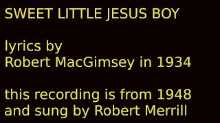 Sweet Little Jesus Boy